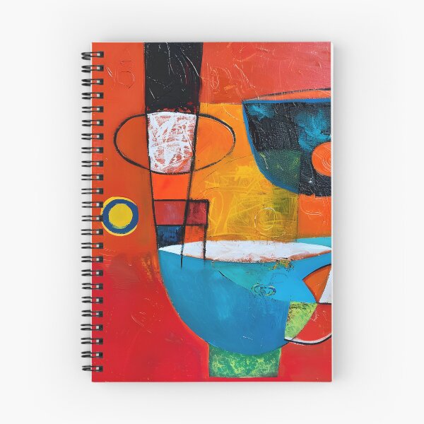 Item preview, Chromatic Cafe - Bold Geometric Abstraction of a Coffee Cup in Vibrant Hues designed and sold by OlfactoART Studio.