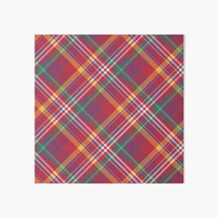 Aperçu de l'œuvre Madras vert, jaune, rouge, violet, blanc créée et vendue par MissLyDesign.