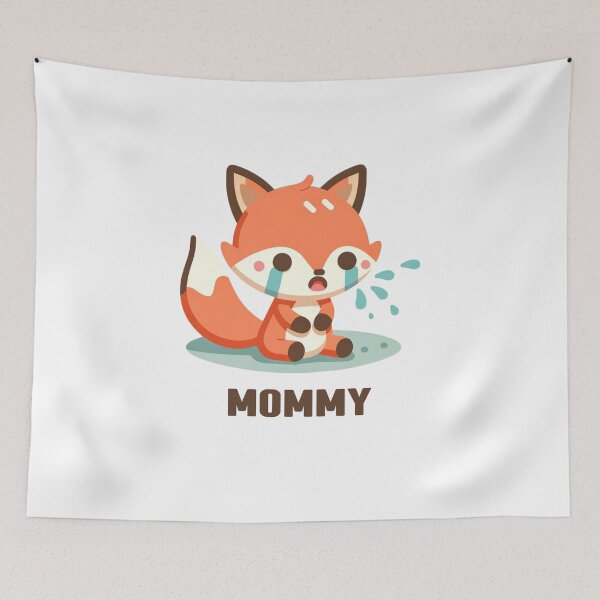 Item preview, Cute fox baby is crying, mommy, come quickly designed and sold by perfect-radius.