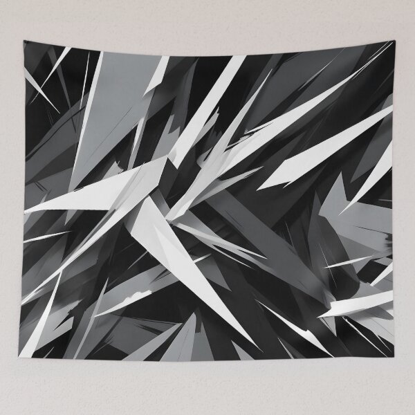 Item preview, Abstract White on Black Design designed and sold by papi1998.