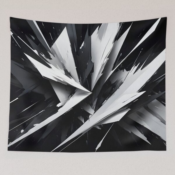 Item preview, Abstract White on Black Design designed and sold by papi1998.