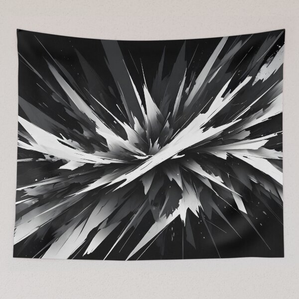 Item preview, Abstract White on Black Design designed and sold by papi1998.