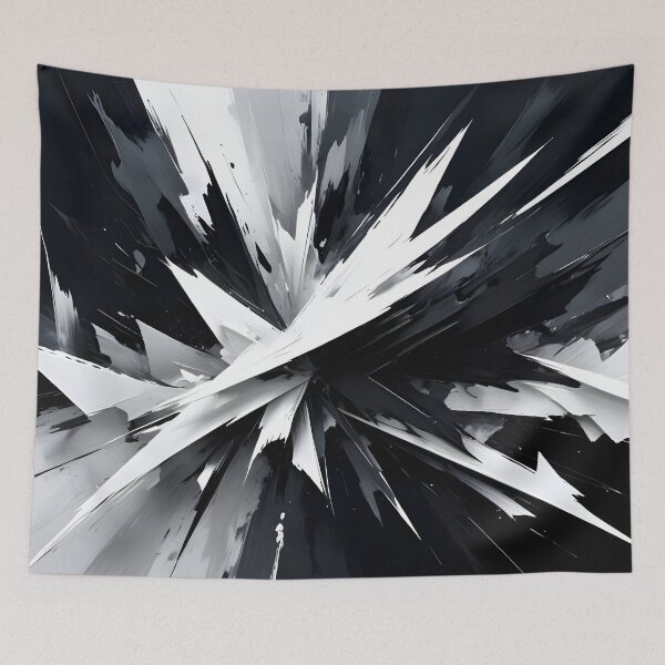 Item preview, Abstract White on Black Design designed and sold by papi1998.