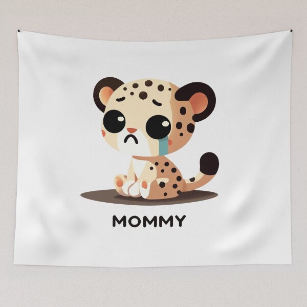 Item preview, Cute leopard baby is crying, mommy, come quickly designed and sold by perfect-radius.