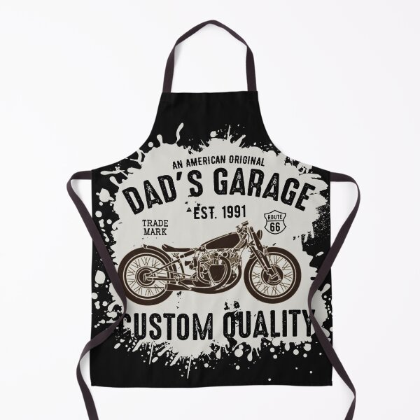 Item preview, Vintage Motorcycle T-Shirt, Dad's Garage Custom Quality, Route 66 Biker Gift, Est. 1991 Men's Tee designed and sold by Bert Englefield.