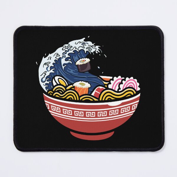 Item preview, Bowl of Ramen, Sushi, and Great Japanese Wave designed and sold by zenpatterns.