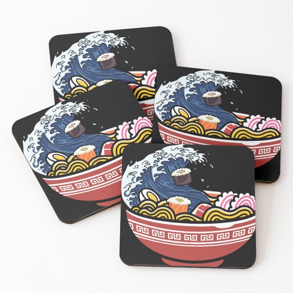 Item preview, Bowl of Ramen, Sushi, and Great Japanese Wave designed and sold by zenpatterns.