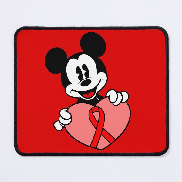 Item preview, Mouse with Heart Awareness Ribbon (Red) designed and sold by CaitlynConnor.