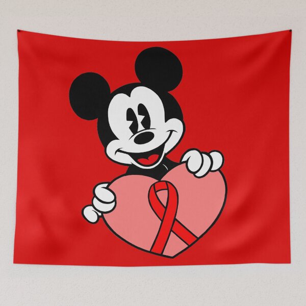 Item preview, Mouse with Heart Awareness Ribbon (Red) designed and sold by CaitlynConnor.