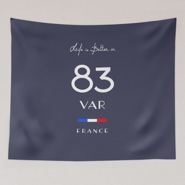 Item preview, Life is better in 83 VAR Department Provence Flag designed and sold by frenchsalsa.