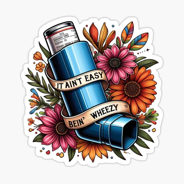 Item preview, Asthma It ain't easy bein' wheezy designed and sold by vectcd.