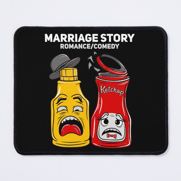 Item preview, Marriage Story Romance/Comedy Funny Mustard & Ketchup T-Shirt designed and sold by Witty Shirts.