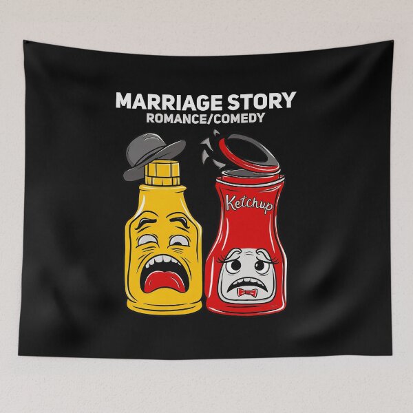 Item preview, Marriage Story Romance/Comedy Funny Mustard & Ketchup T-Shirt designed and sold by Witty Shirts.