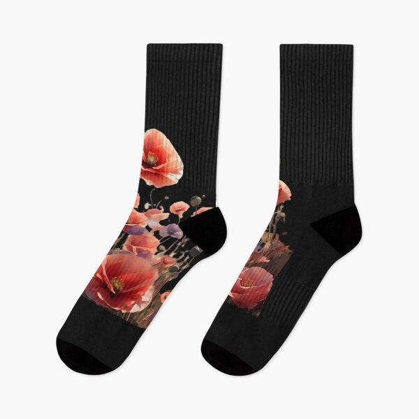 Item preview, Poppies growing in a field designed and sold by FocusedArt.