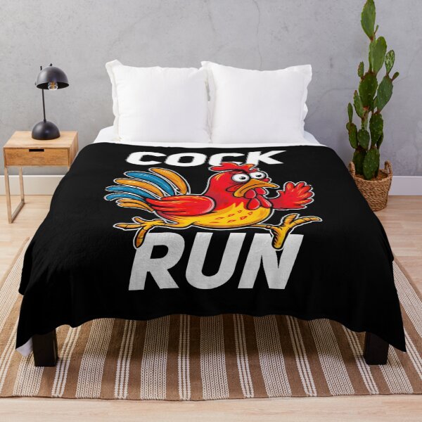 Item preview, Cock Run Funny Chicken Run T-Shirt designed and sold by Witty Shirts.