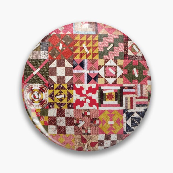 Item preview, Vintage Sampler Friendship Quilt Textile Print | Cali Boho | Bossy Cat Home designed and sold by BossyCatHome.