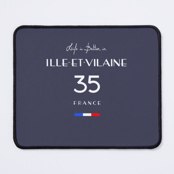 Item preview, Life is better in ILLE-ET-VILAINE Number 35 Bretagne France designed and sold by frenchsalsa.