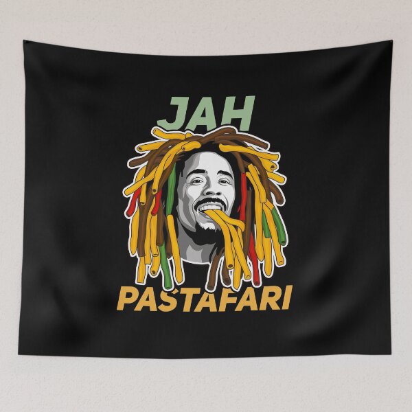 Item preview, Jah Pastafari Funny Jamaican Pasta Lover T-Shirt   designed and sold by Witty Shirts.
