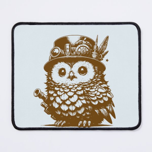 Item preview, Steampunk Owl Illustration Art designed and sold by NSEAdventures.