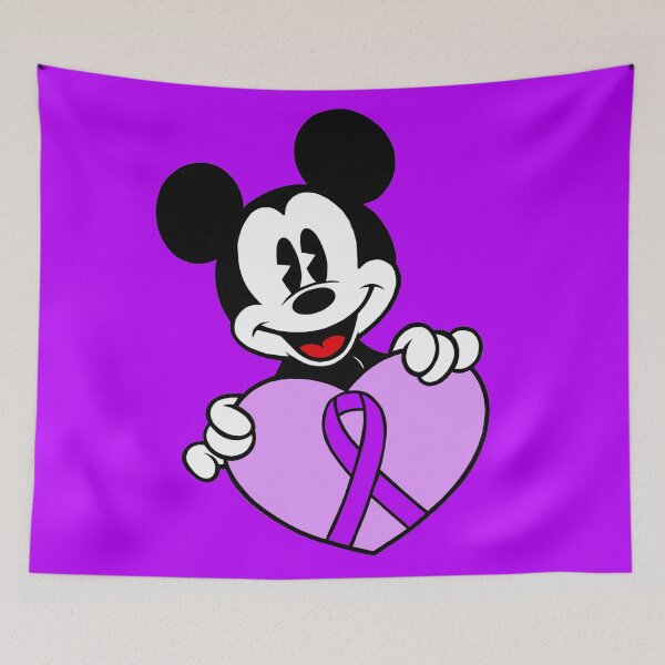 Item preview, Mouse with Heart Awareness Ribbon (Purple) designed and sold by CaitlynConnor.