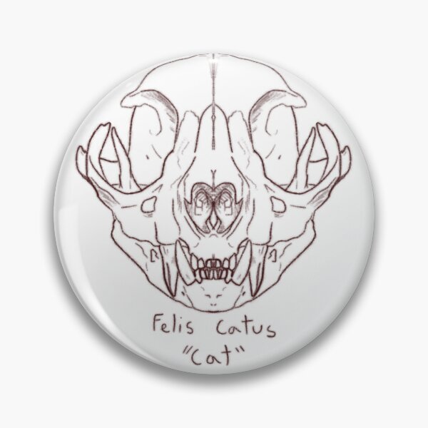 Item preview, Domestic Cat Skull designed and sold by GrilledRetro.