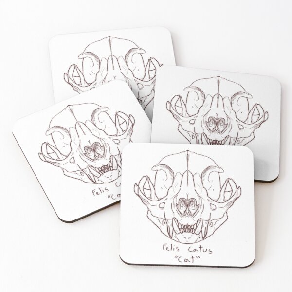 Item preview, Domestic Cat Skull designed and sold by GrilledRetro.