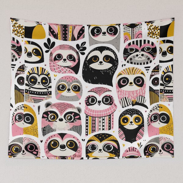 Item preview, Sloth Patterns Seamless designed and sold by Designowner.