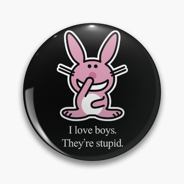 Item preview, i love boys ☆ happy bunny designed and sold by fairyspit.