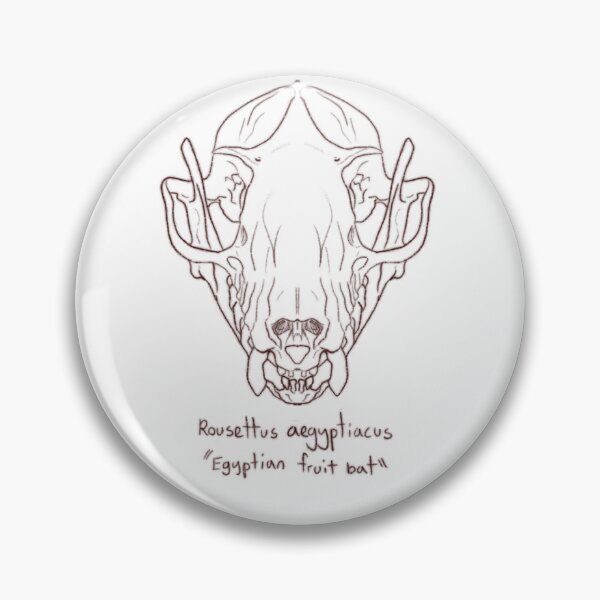 Item preview, Egyptian Fruit Bat Skull designed and sold by GrilledRetro.