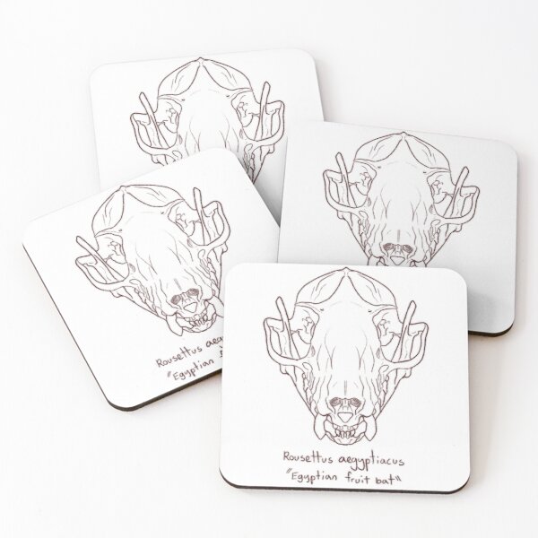 Item preview, Egyptian Fruit Bat Skull designed and sold by GrilledRetro.