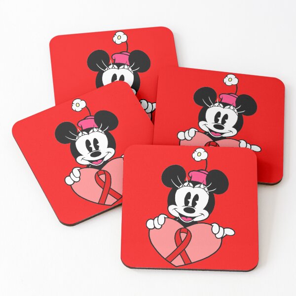 Item preview, Girl Mouse with Heart Awareness Ribbon (Red) designed and sold by CaitlynConnor.