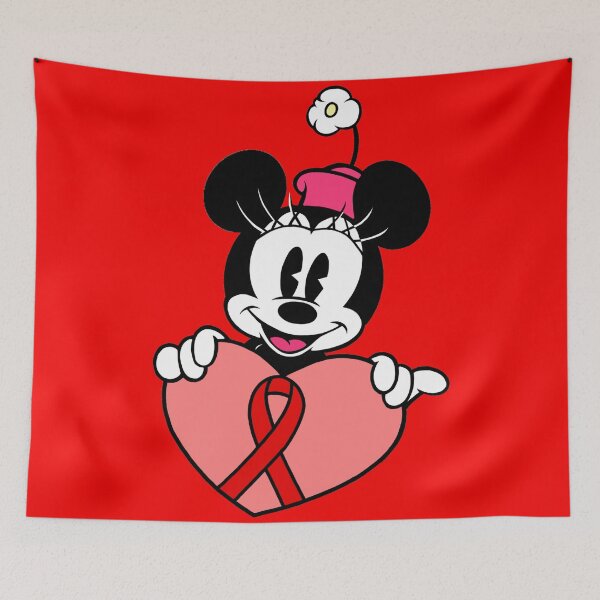 Item preview, Girl Mouse with Heart Awareness Ribbon (Red) designed and sold by CaitlynConnor.