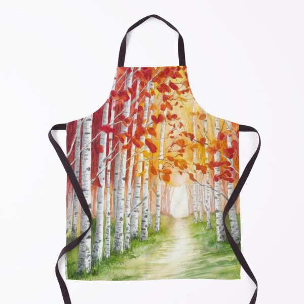 Item preview, The Birches, Watercolor colorful forest birch trees, quiet place, peace and serenity designed and sold by Porcupine Tees ⭐⭐⭐⭐⭐.