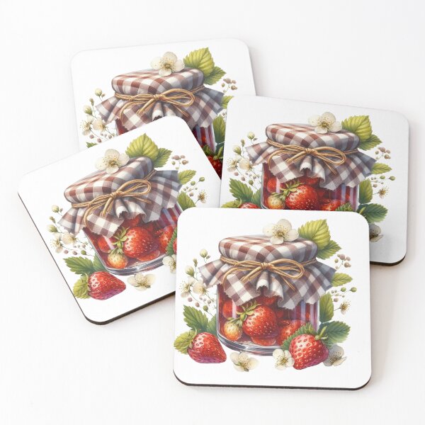 Item preview, Strawberry Jam Delight: Sweet Spread in a Jar designed and sold by Hungry-Murphy.