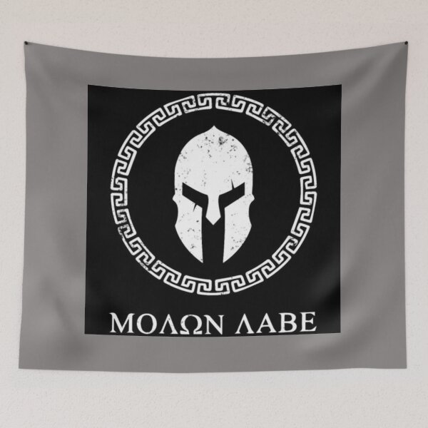 Item preview,  "Defiance Unleashed: 'Come and Take Them' Spartan Shield" designed and sold by Mrpalaad.