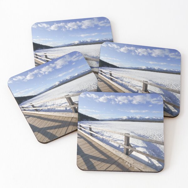 Item preview, Snowbound Passage Pyramid Lake Bridge in Canada designed and sold by rawshutterbug.