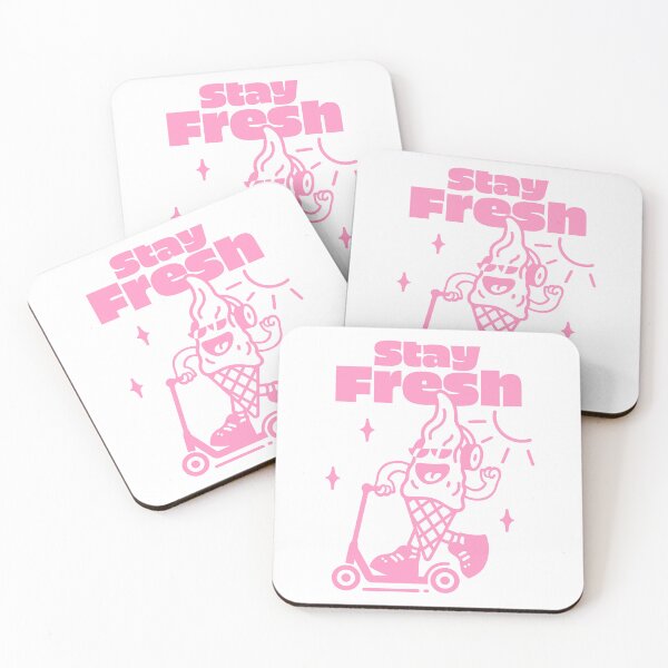 Item preview, STAY FRESH ice cream • pink • kick scooter designed and sold by Ursule-art.