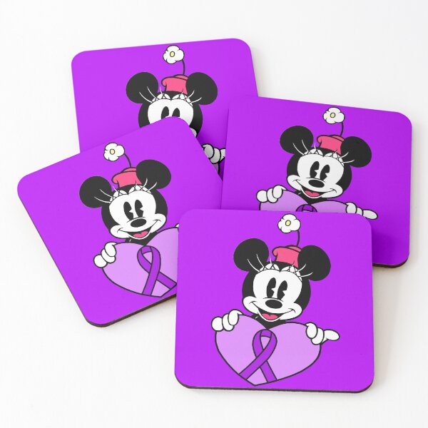 Item preview, Girl Mouse with Heart Awareness Ribbon (Purple) designed and sold by CaitlynConnor.