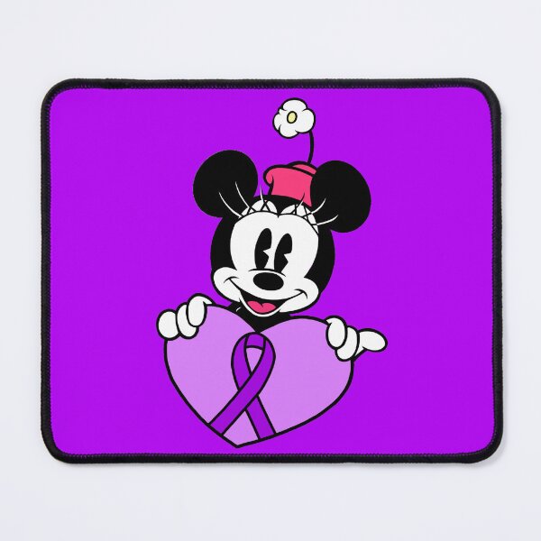 Item preview, Girl Mouse with Heart Awareness Ribbon (Purple) designed and sold by CaitlynConnor.