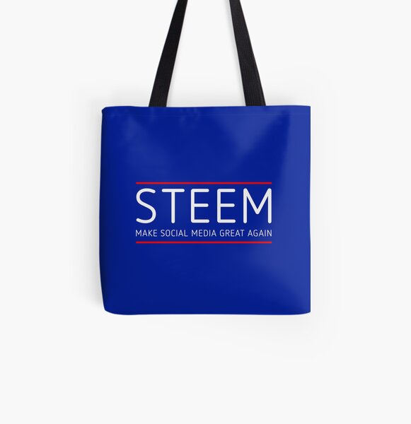 STEEM - MAKE SOCIAL MEDIA GREAT AGAIN All Over Print Tote Bag
