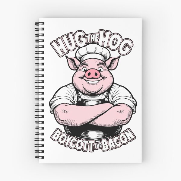 Item preview, Pig Lover Vegan Vegetarian Hug The Hog Funny Pig Cook Chef designed and sold by GrandeDuc.
