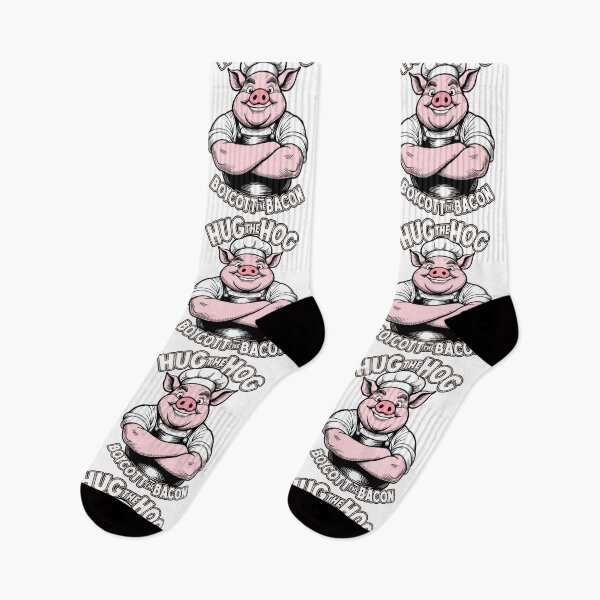 Item preview, Pig Lover Vegan Vegetarian Hug The Hog Funny Pig Cook Chef designed and sold by GrandeDuc.