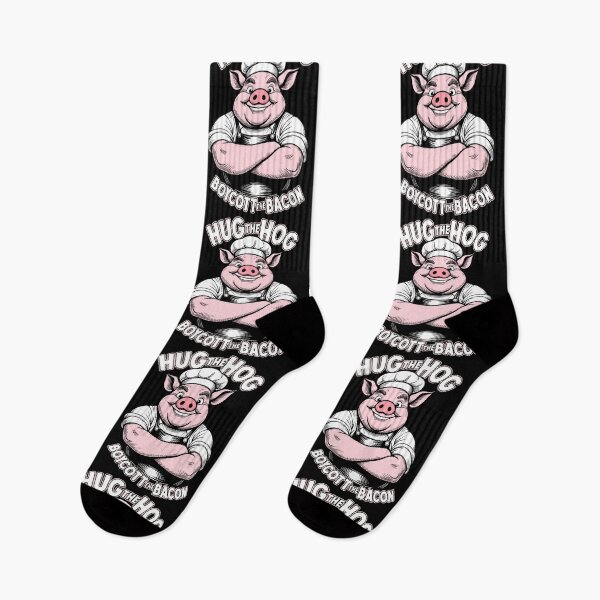 Item preview, Pig Lover Vegan Vegetarian Hug The Hog Funny Pig Cook Chef designed and sold by GrandeDuc.