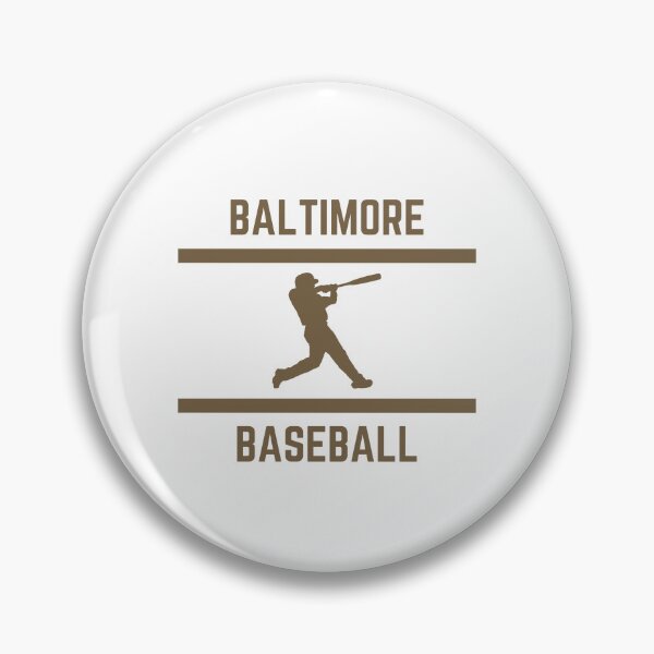 Artikelvorschau, Baltimore Baseball in Goldfarbe entworfen und verkauft von IssaraStudio.