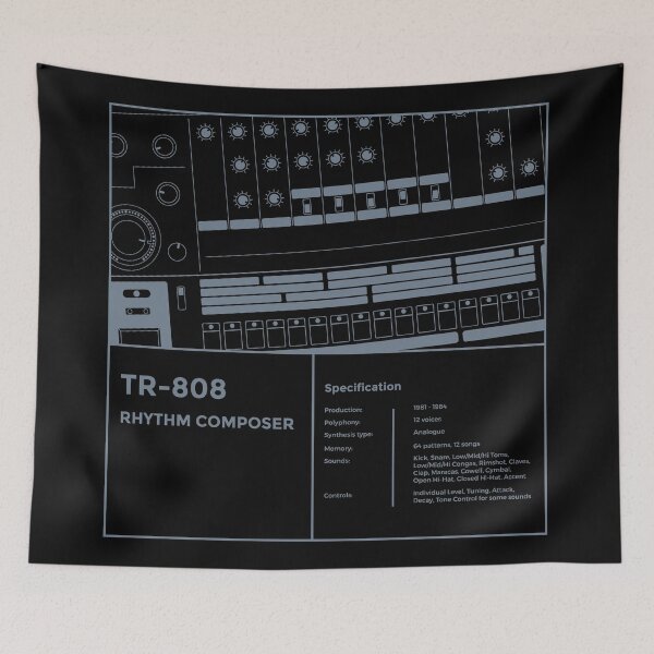 Item preview, 808 Drum Machine for Dawless Beatmaker and Musician designed and sold by AtomicMalibu.