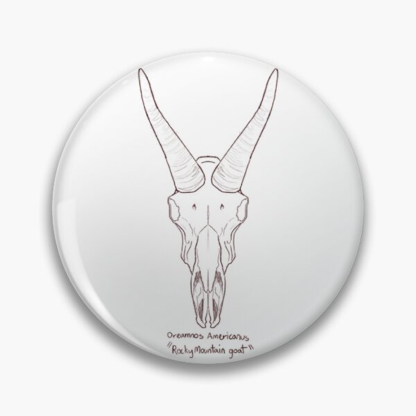 Item preview, Rocky Mountain goat skull designed and sold by GrilledRetro.