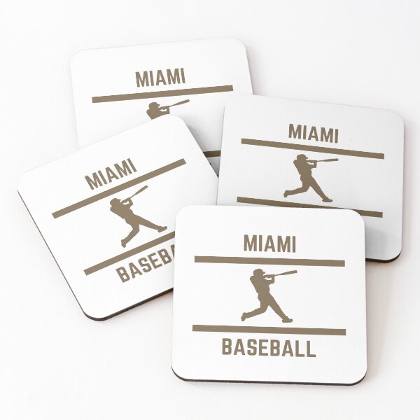 Item preview, Gold Color Miami Baseball designed and sold by IssaraStudio.