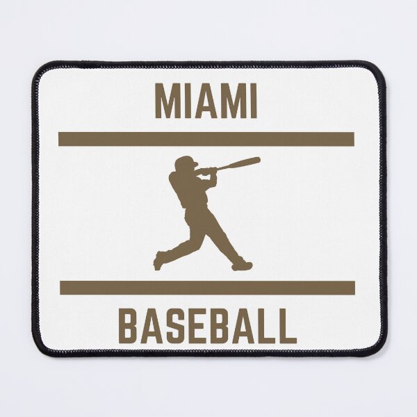 Item preview, Gold Color Miami Baseball designed and sold by IssaraStudio.