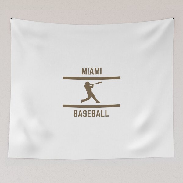 Item preview, Gold Color Miami Baseball designed and sold by IssaraStudio.