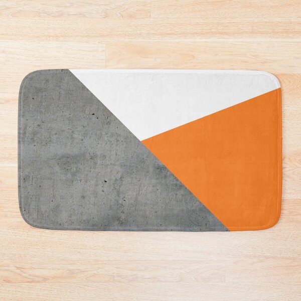 Item preview, Concrete grey and orange geometric background designed and sold by by-jwp.